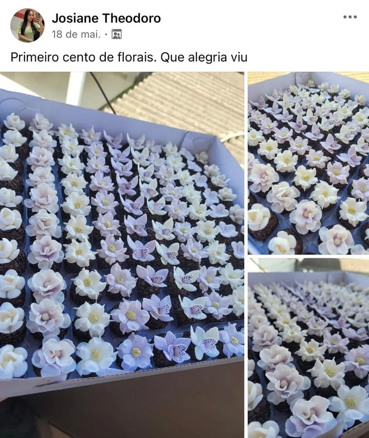 Print de mensagem de aluna da Prof Gi
